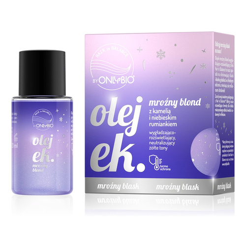 OnlyBio Hair in Balance Blondi Olejek Mroźny do Chłodnych Blondów 20ml