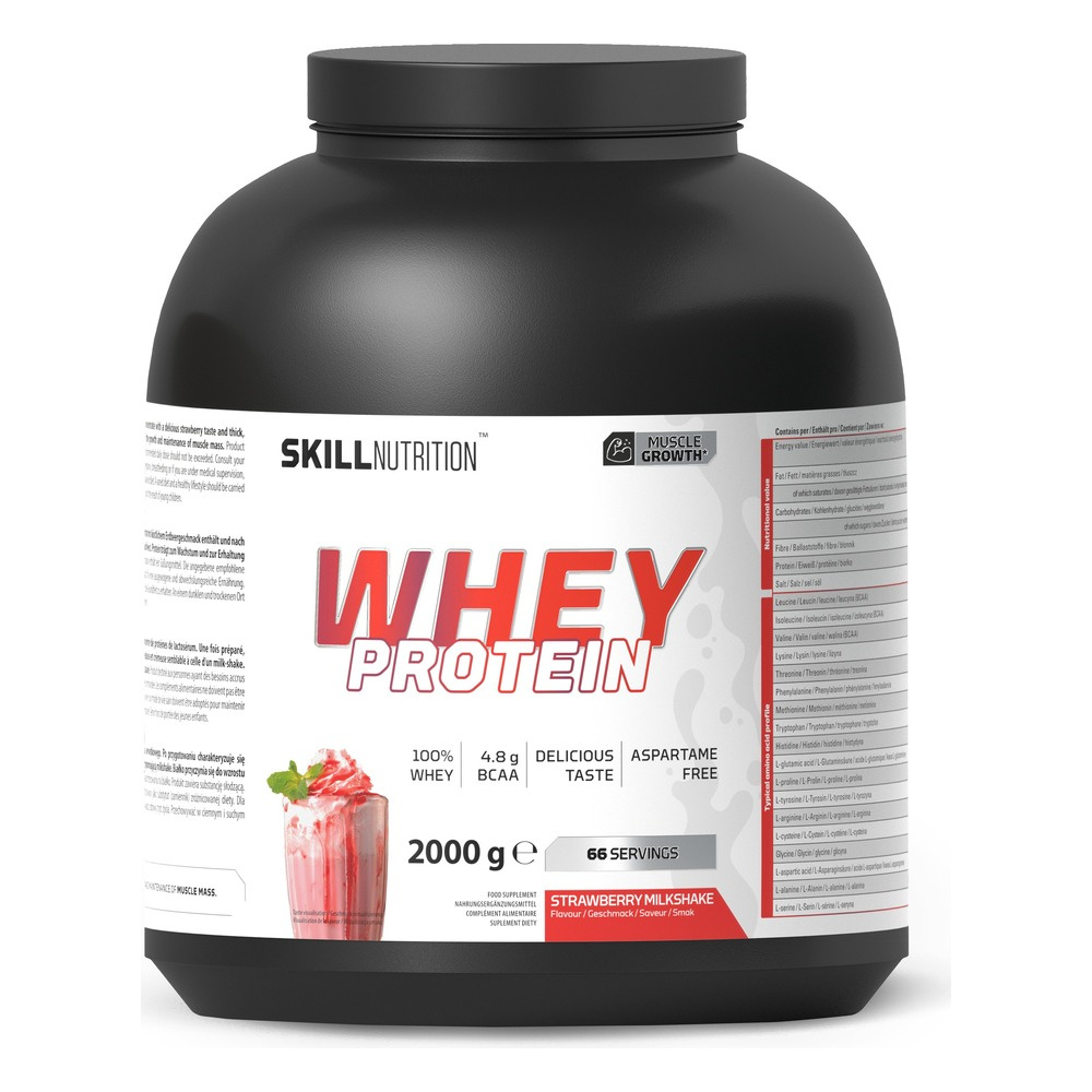 Skill Nutrition Whey Protein WPC 80 Strawberry Milkshake 2000g