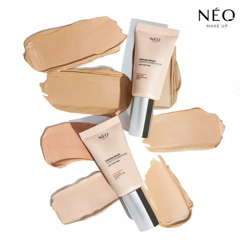 Neo Makeup Intense Serum Sheer SPF 30 Moisturizing Foundation No. 04 Sand with Glass Skin Effect 30ml