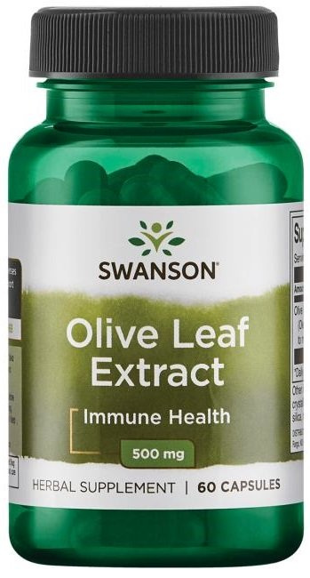 Swanson Olive Leaf Extract 500mg 60 Capsules