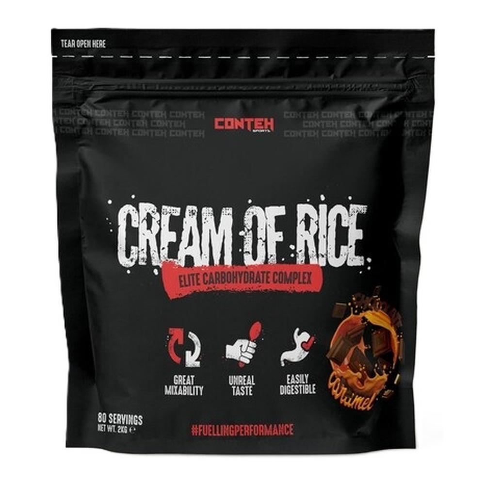 Conteh Sports Cream of Rice Sports Carbohydrate Meal, Chocolate Caramel 2000g