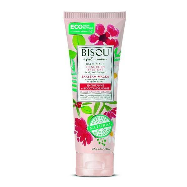 BISOU Balm Mask For Damaged&Dry Hair Nourishing And Rebuilding 230ML