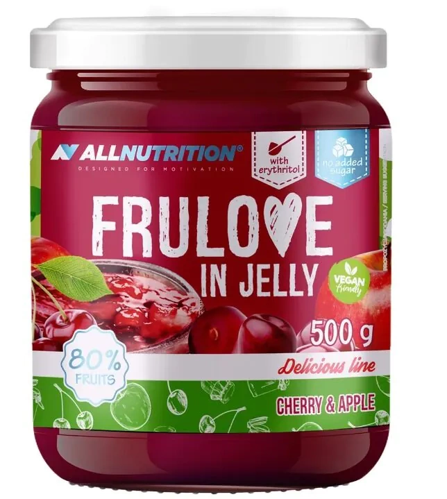 Allnutrition Delicious Line Frulove In Jelly Cherry & Apple Owoce w Żelu 500g