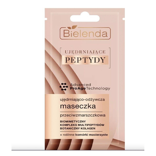 Bielenda Ujędrniające Peptydy Ujędrniająco-Odżywcza Maseczka Przeciwzmarszczkowa 8g