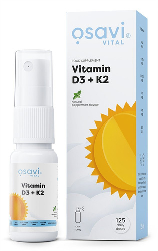 Osavi Witamina D3 + K2 w Sprayu na Kości i Odporność 25ml