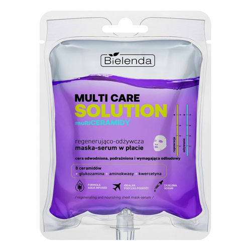 Bielenda Multi Care Solution Regenerująca i Odżywcza Maska-Serum w Płacie 1 Sztuka
