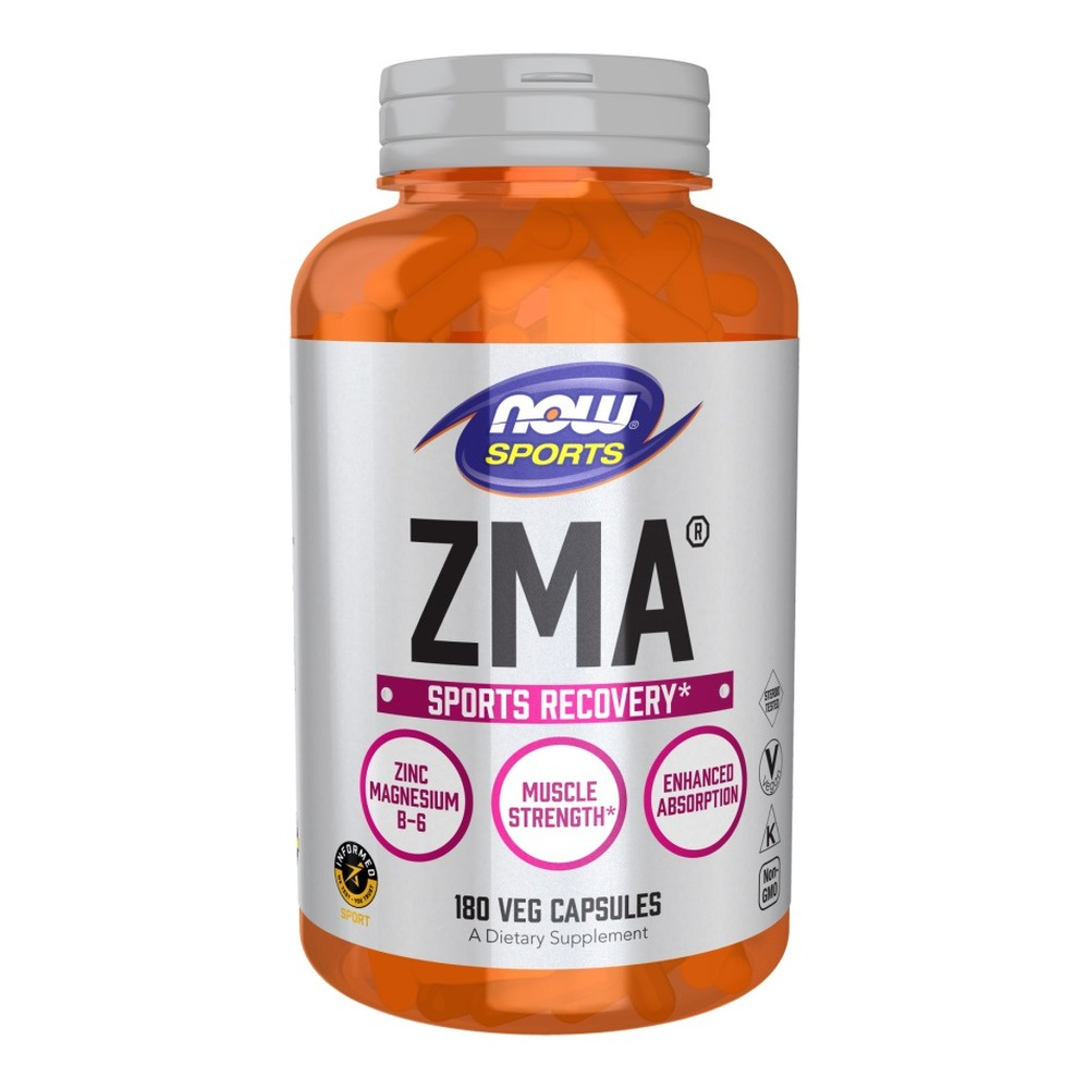 Now Foods ZMA Sports Recovery Supports Muscles and Nervous System 180 Vcapsules