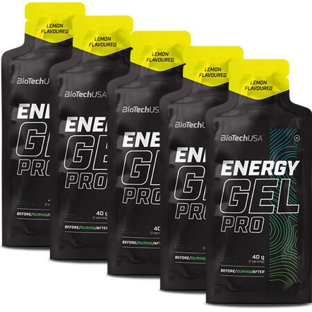 BioTechUSA Energy Gel Pro Lemon Energy Gel for Athletes 12 x 40g