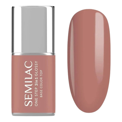 Semilac One Step 3in1 Hybrid Gel Polish S235 Peach Beige 7ml