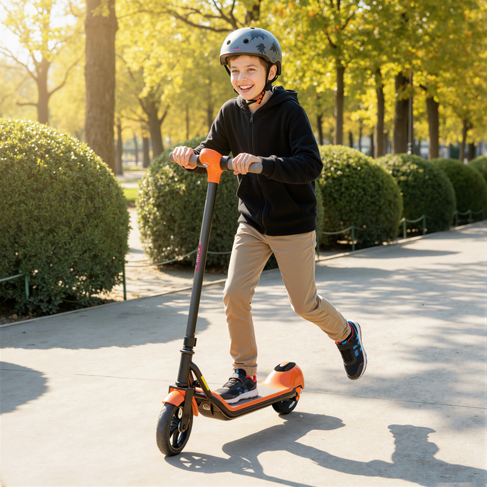 SPORTNOW Electric Scooter for Kids, with LED Display, Green