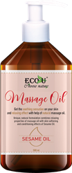 Eco U Moisturizing Natural Massage Oil with Sesame Oil 500ml