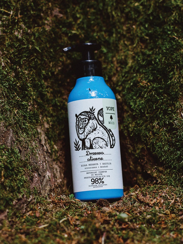 Yope Natural Hair Shampoo with Olive Tree White Tea and Basil Extracts for Oily Hair 300ml