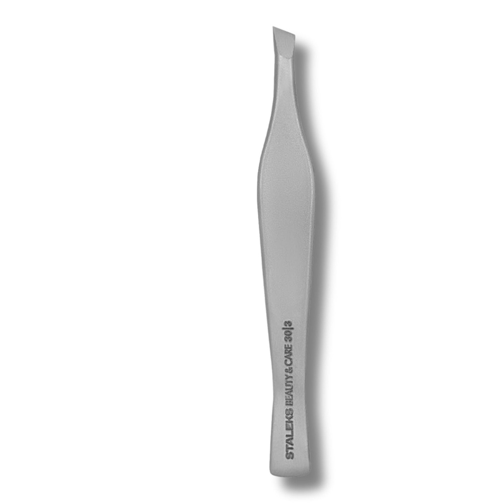 Staleks Beauty & Care 30 Type 3 Eyebrow Tweezers Wide Beveled Tip