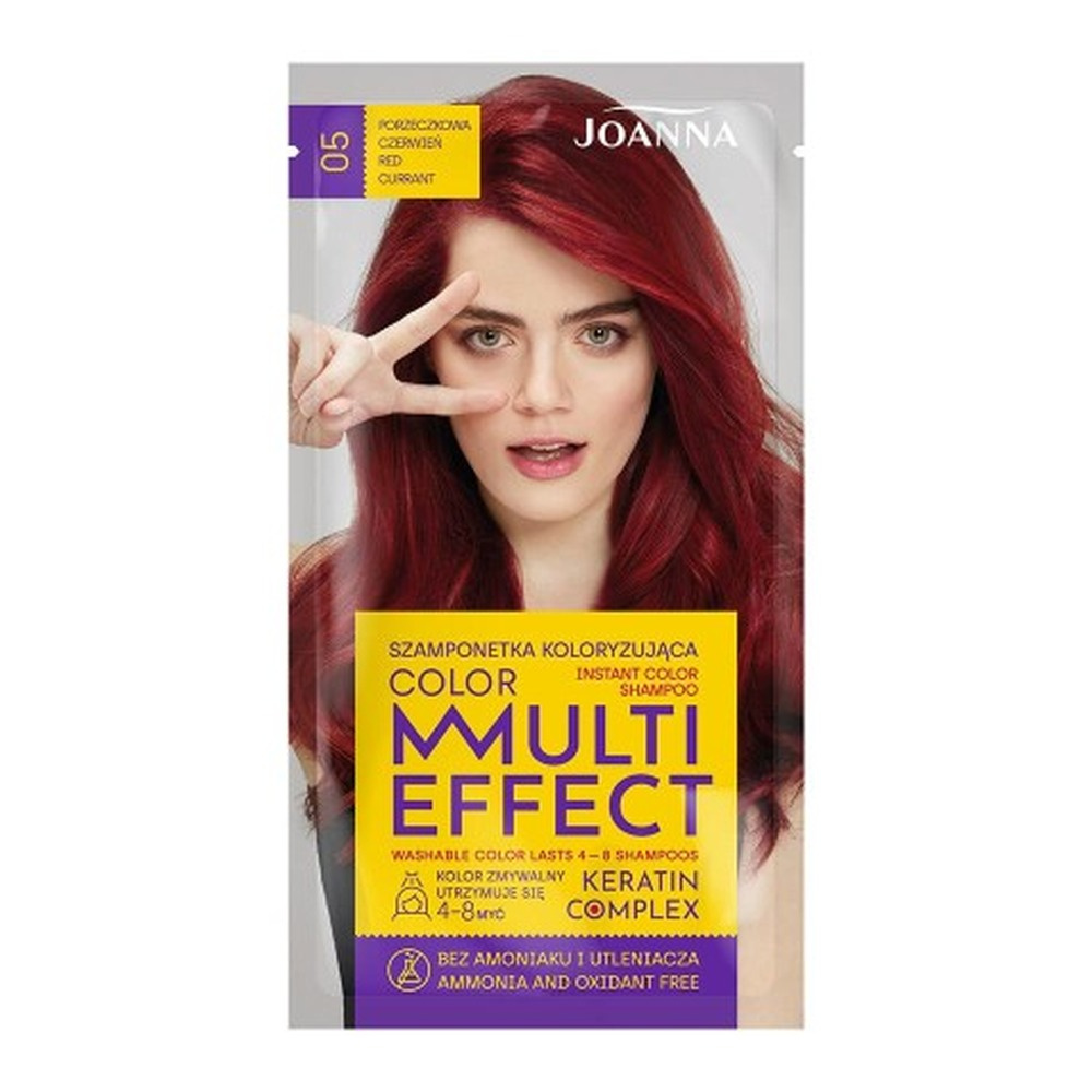 JOANNA MULTI COLOR Szamponetka /005/ koloryzująca Porzeczkowa czerwień 1szt