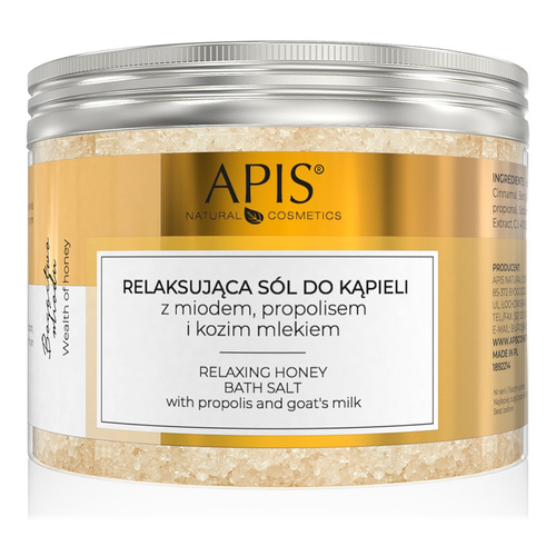 Apis Relaxing Bath Salt with Honey and Turmeric for All Skin Types 650g