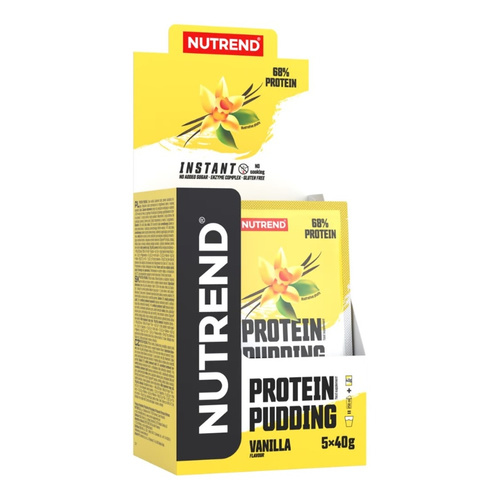 Nutrend Protein Pudding Vanilla a High Protein Pudding Mix for a Keto Diet and Muscle Support 5x40g