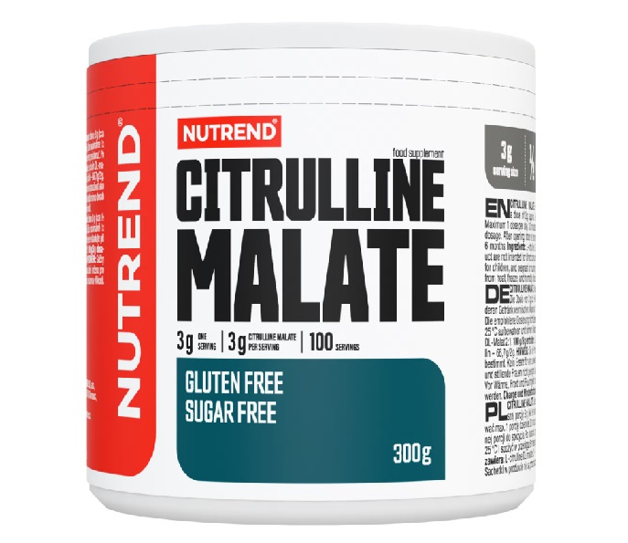 Nutrend Citrulline Malate Powder for Muscle Pump and Performance 300g