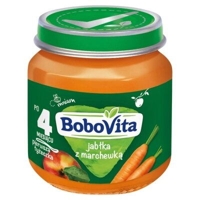 BoboVita Dessert Apples with Carrots Mousse for Infants after 4th Month 125g
