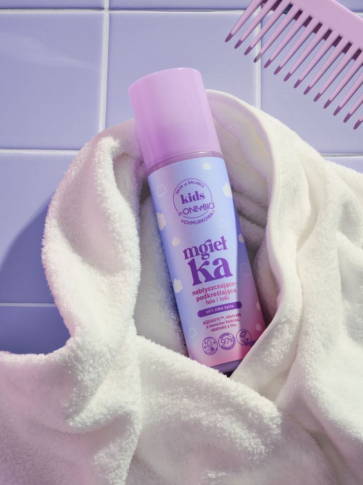 OnlyBio Hair in Balance Kids Chmurkowa Mgiełka Nabłyszczająco-Podkreślająca Fale i Loki 200ml