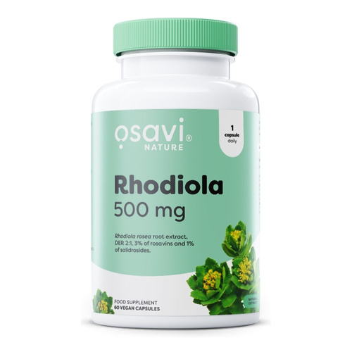 Osavi Rhodiola 500mg Adaptogen for Stress Support 60 Vegan Capsules