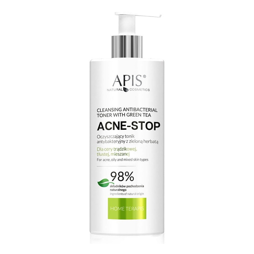 Apis Home terApis Acne Stop Cleansing Antibacterial Tonic with Green Tea 300ml