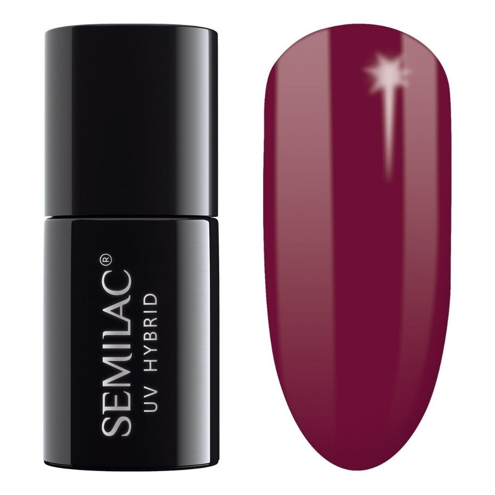 Semilac Classic Hybrid Gel Polish Hottie - 028 Classic Wine 7ml