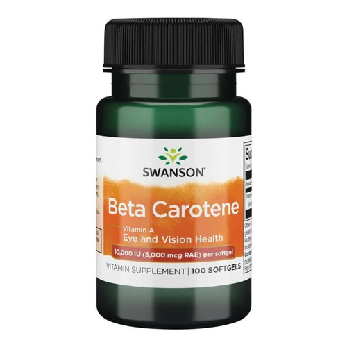 Swanson Beta-Carotene Vitamin A 10 000 IU 100 Kapsułek