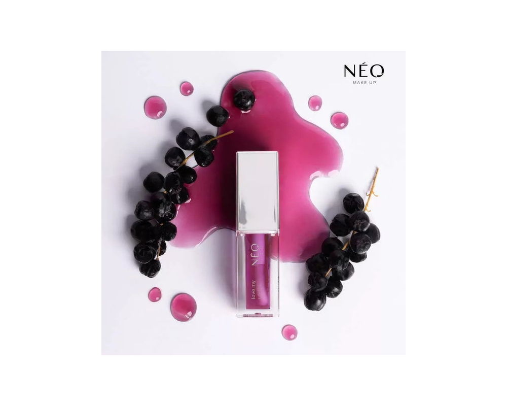 Neo Makeup Intense Serum Love My Nawilżający Olejek Odżywczy do Ust Nr 06 Blackcurrant 5ml