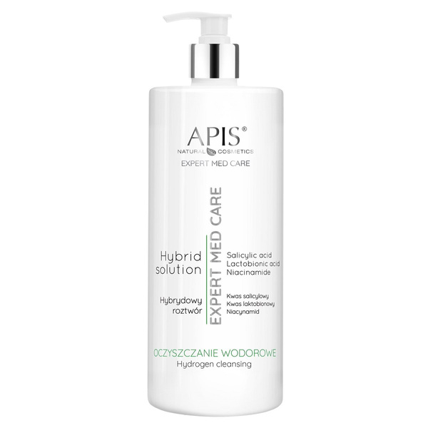 Apis Expert Med Roztwór Wodorowy z Kwasem Salicylowym Laktobionowym i Niacynamidem 1000ml
