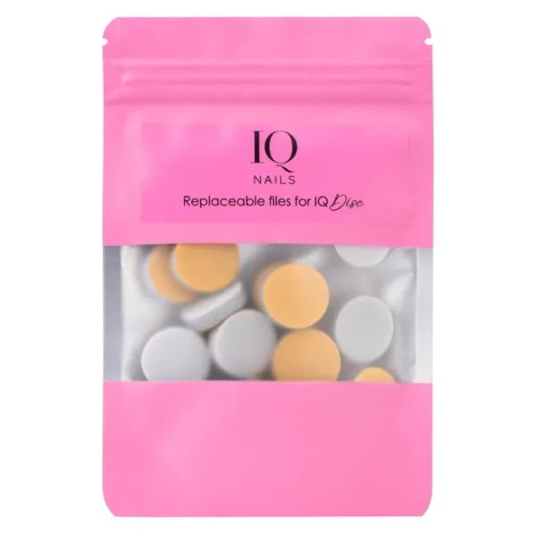 IQ Nails 20mm Sponge Pads for Nail Polishing 25 pcs