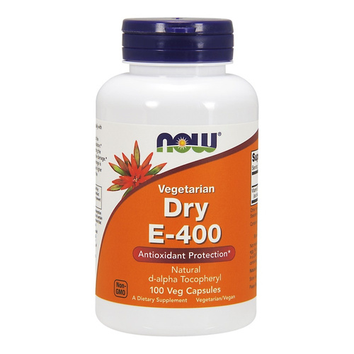 Now Foods Vitamin E-400 Dry Vegetarian Wspiera Odporność Organizmu 100 Kapsułek