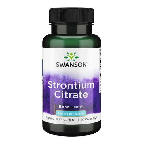 Swanson Strontium Citrate 340mg 60 Capsules