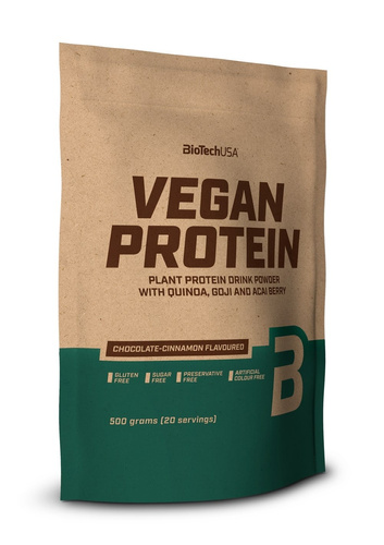 BioTechUSA Vegan Protein Hazelnut Plant-Based Protein Powder for Vegans and Athletes 500g