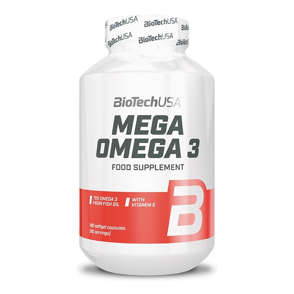 BioTechUSA Mega Omega 3 Kapsułki omega-3 180 kapsułek