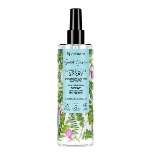 Vis Plantis Secret Garden Nawilżający Spray do Włosów Suchych i Matowych z Lukrecją 200ml Best Before 16.11.26