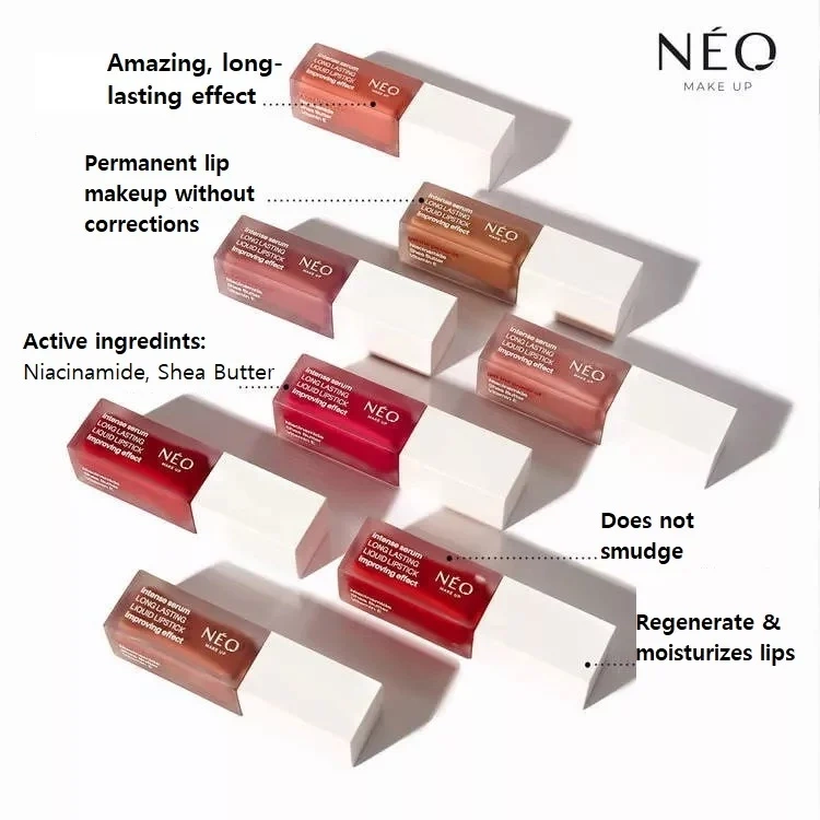 Neo Makeup Intense Serum Długotrwała Pomadka do Ust w Płynie Nr 03 Everlasting Affection 5ml