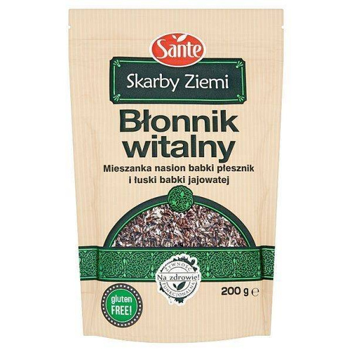 Sante Skarby Ziemi Błonnik Witalny Mieszanka Nasion Babki Płesznik i Łuski Babki Jajowatej 200g