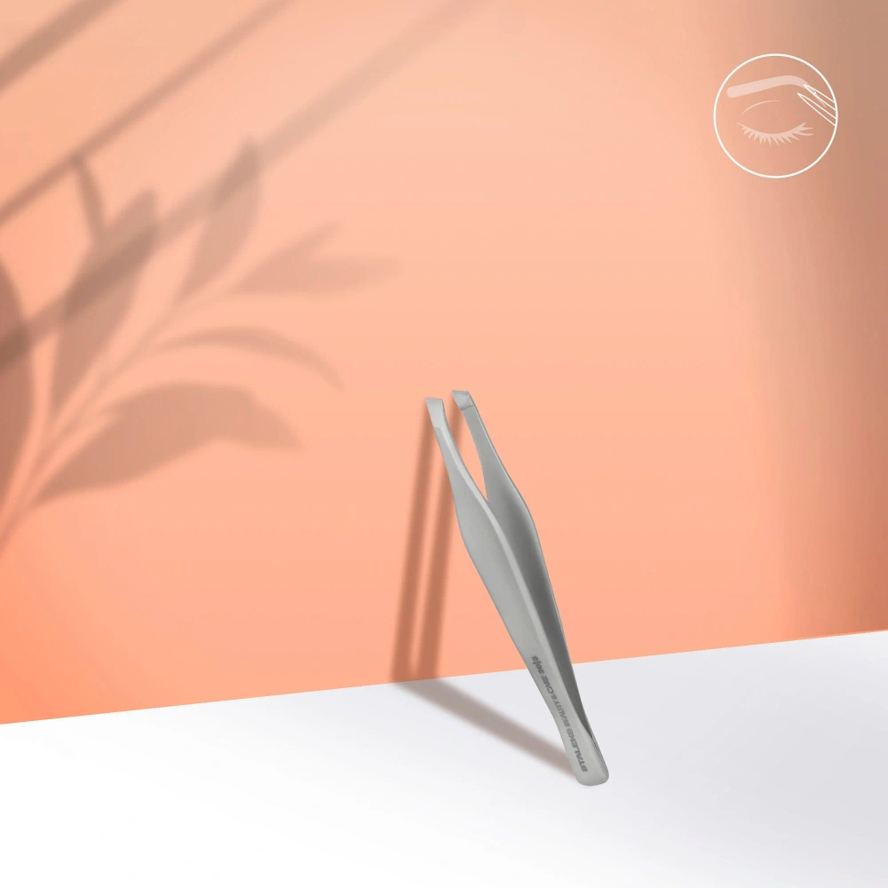 Staleks Beauty & Care 30 Type 3 Eyebrow Tweezers Wide Beveled Tip