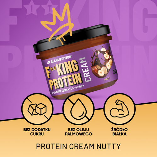 AllNutrition Fitking Protein Cream Proteinowy Krem Orzechowy 200g