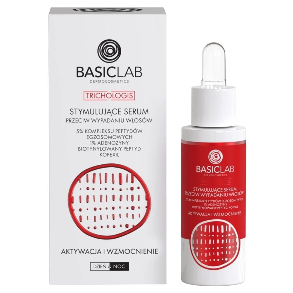 BasicLab Dermocosmetics Trichologis Stimulating Serum Against Hair Loss with Exosome. 1% Adenosine 30ml