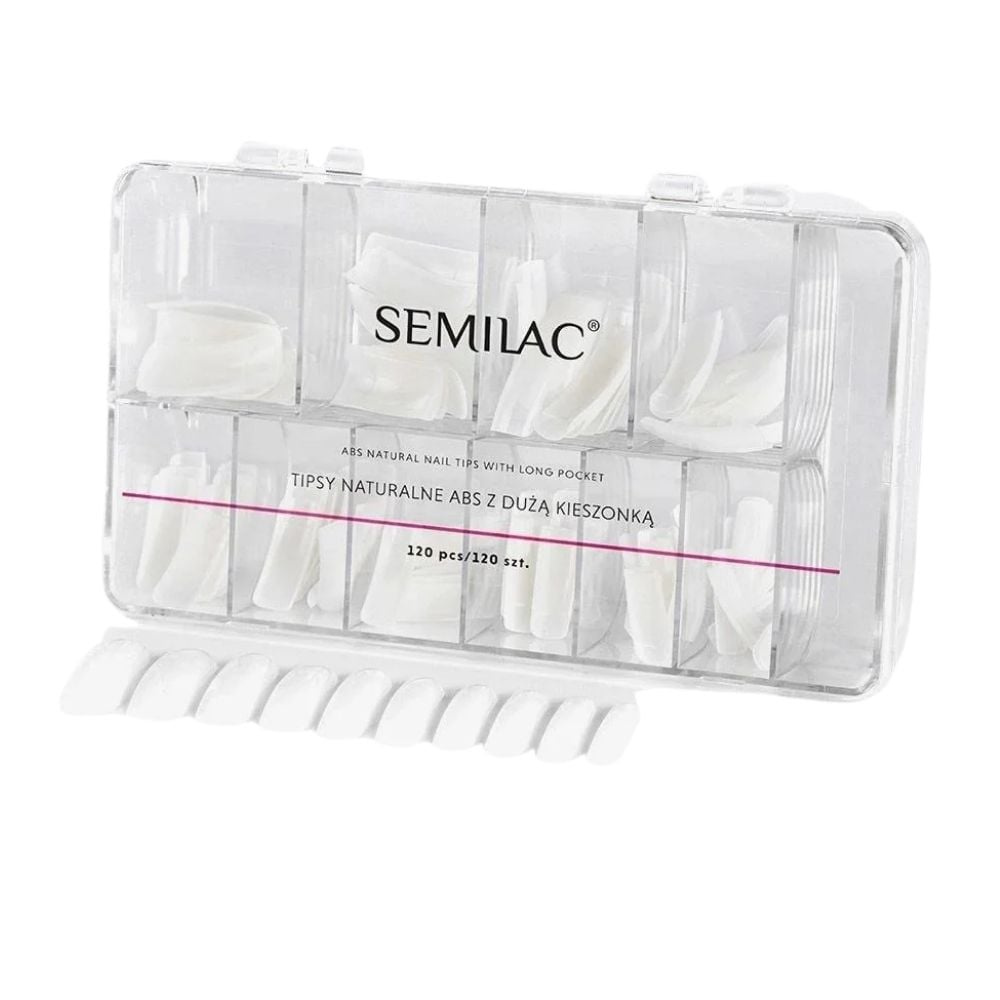 Semilac Natural Nail Tips Tipsy do Paznokci 120szt