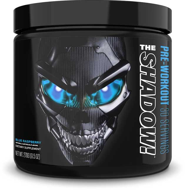 JNX Sports The Shadow! High Stimulant Pre-Workout for Intense Training Sessions Blue Raspberry 270g