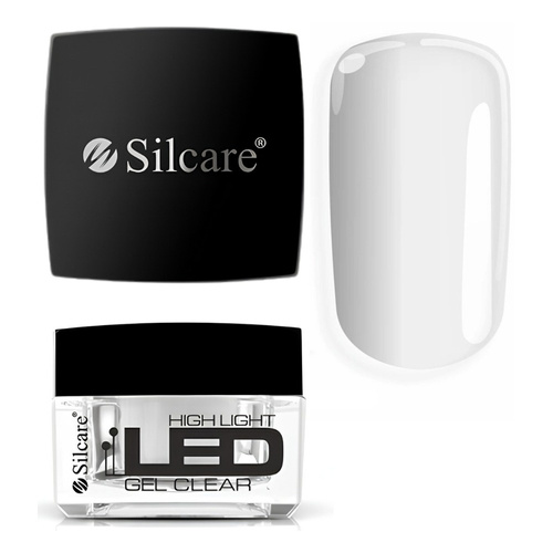 Silcare High Light LED transparentny żel budujący Clear do przedłużania paznokci 30g