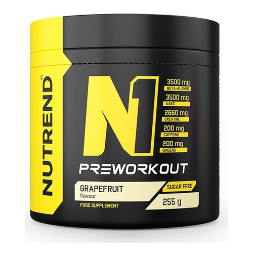 Nutrend N1 Pre-Workout Grejpfrut Na Pobudzenie Organizmu 255g