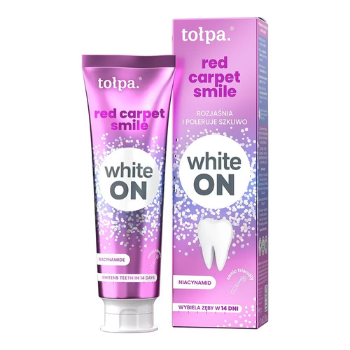 Tołpa ON white red carpet smile pasta do zębów red carpet smile, 75ml