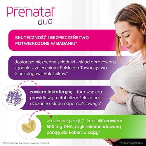 Prenatal Duo Pregnancy Support 30 Tablets + 60 Capsules