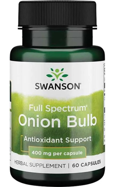 Swanson Full Spectrum Onion Bulb 400mg 60 Kapsułek