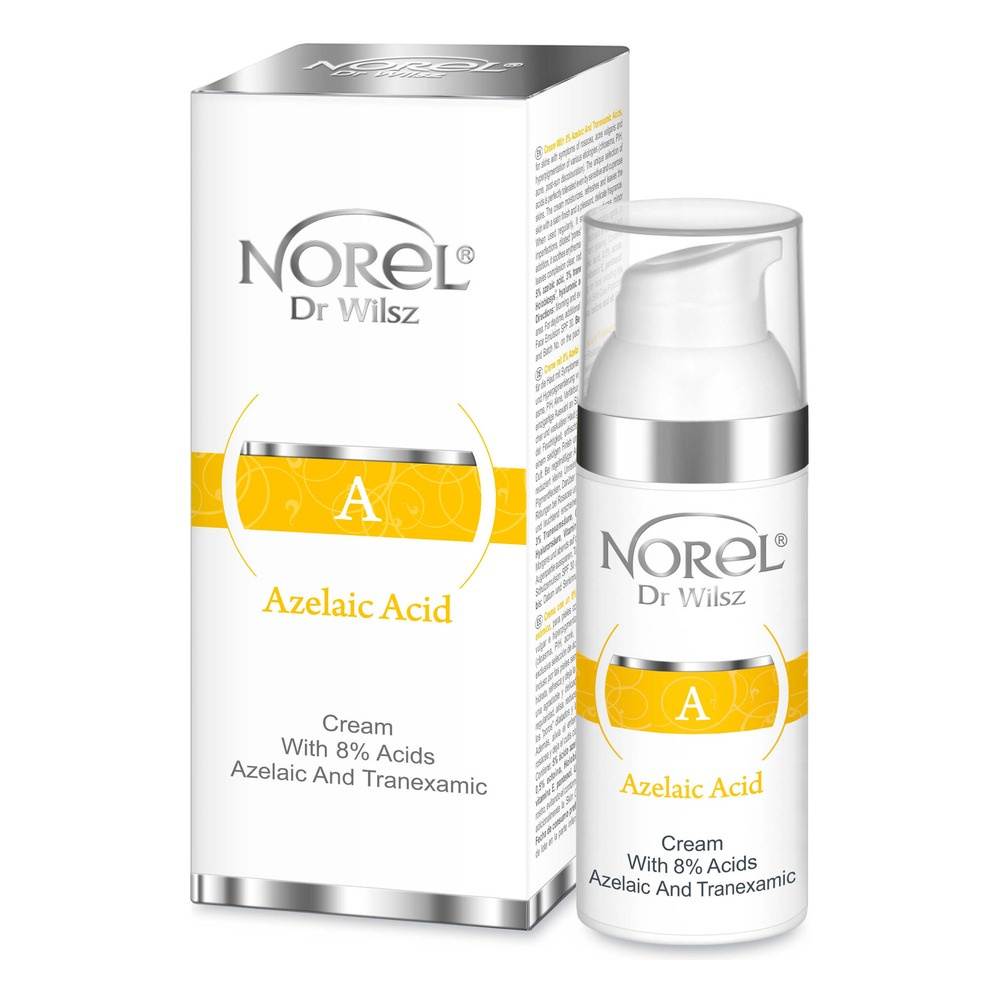 Norel Azelaic Acid Cream With 8% Azelaic and Tranexamic Acids for Skin with Rosacea and Discoloration 50ml