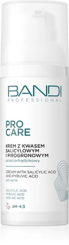 Bandi Professional Pro Care Przeciwtrądzikowy Krem z Kwasem Salicylowym i Pirogronowym 50ml