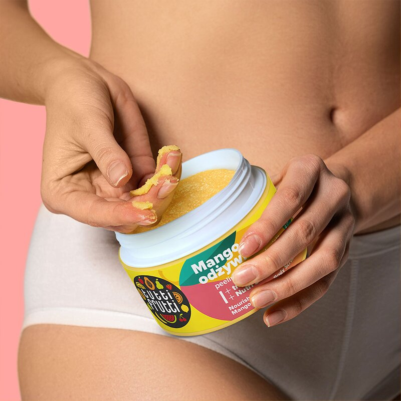 Tutti Frutti Odżywczy Peeling Cukrowy do Ciała Mango i Trawa Cytrynowa + Nutri Shot EF 300g